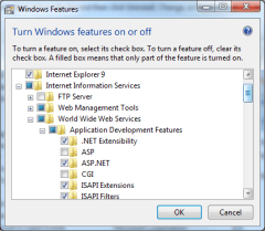 Turn Windows Features on or off