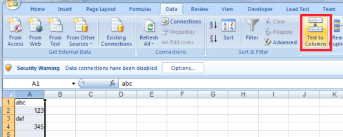 Format Column in Excel 2007