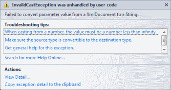 InvalidCastException