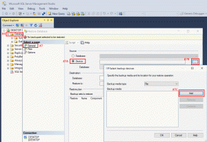 Restoring into a New DB